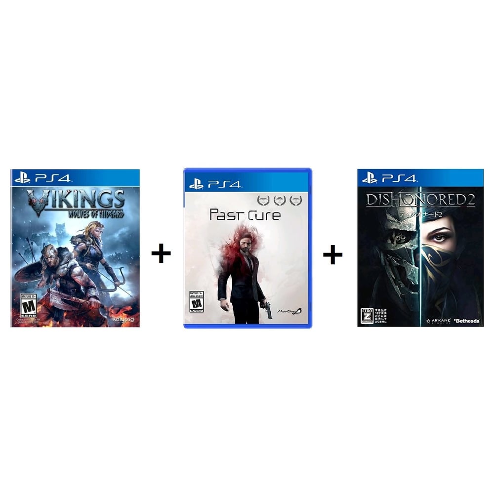 PS4 Vikings Wolves of Midgard Game + Past Cure Game + Dishonored 2 Game