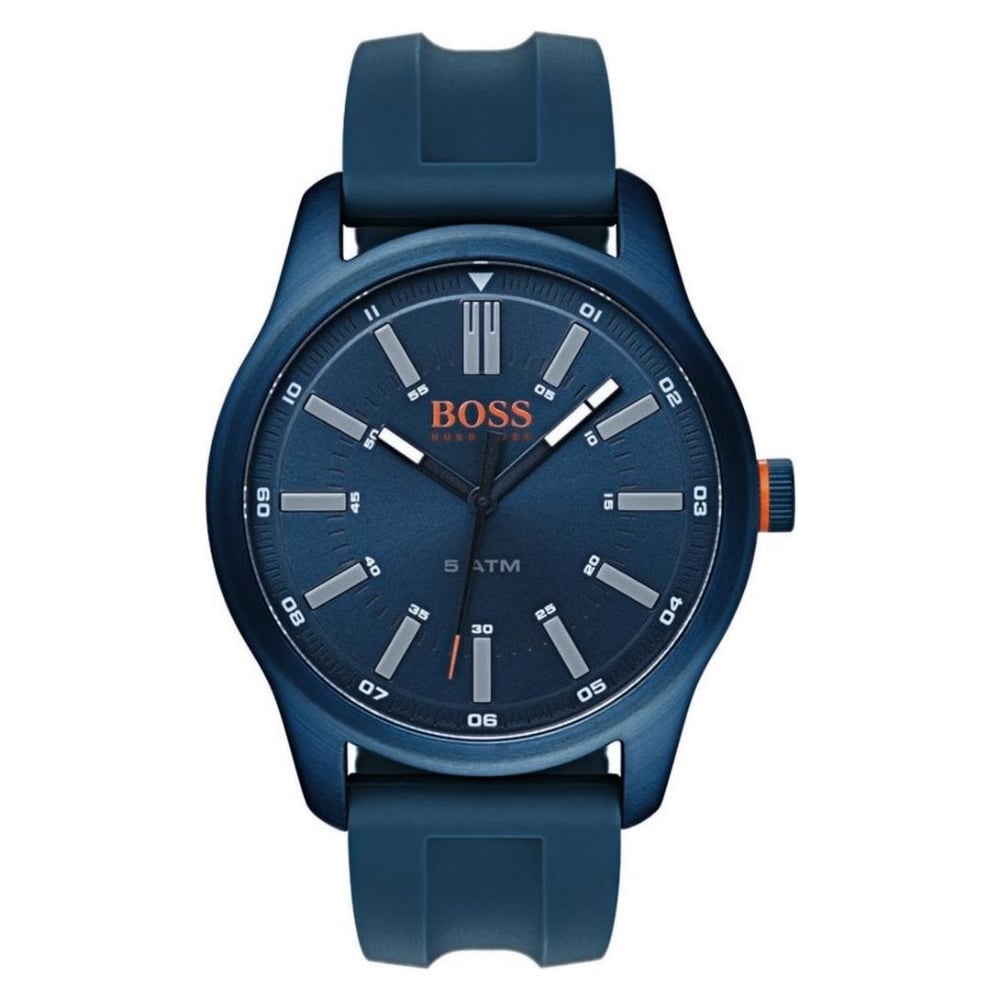 Hugo Boss Dublin Watch For Men with Blue Rubber Strap