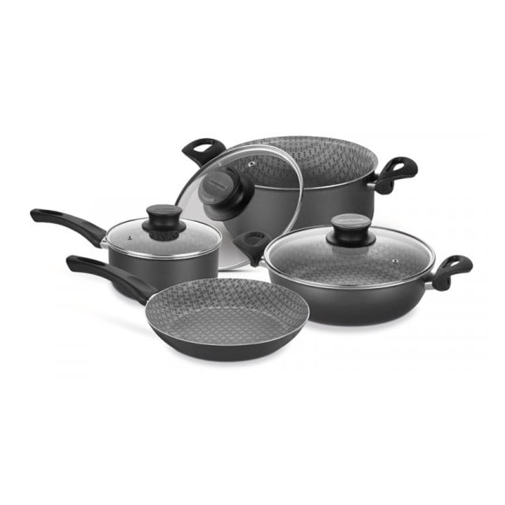 Tramontina 7pcs Cookware Set Paris Black Tramontina 7pcs Cookware Set Paris Black