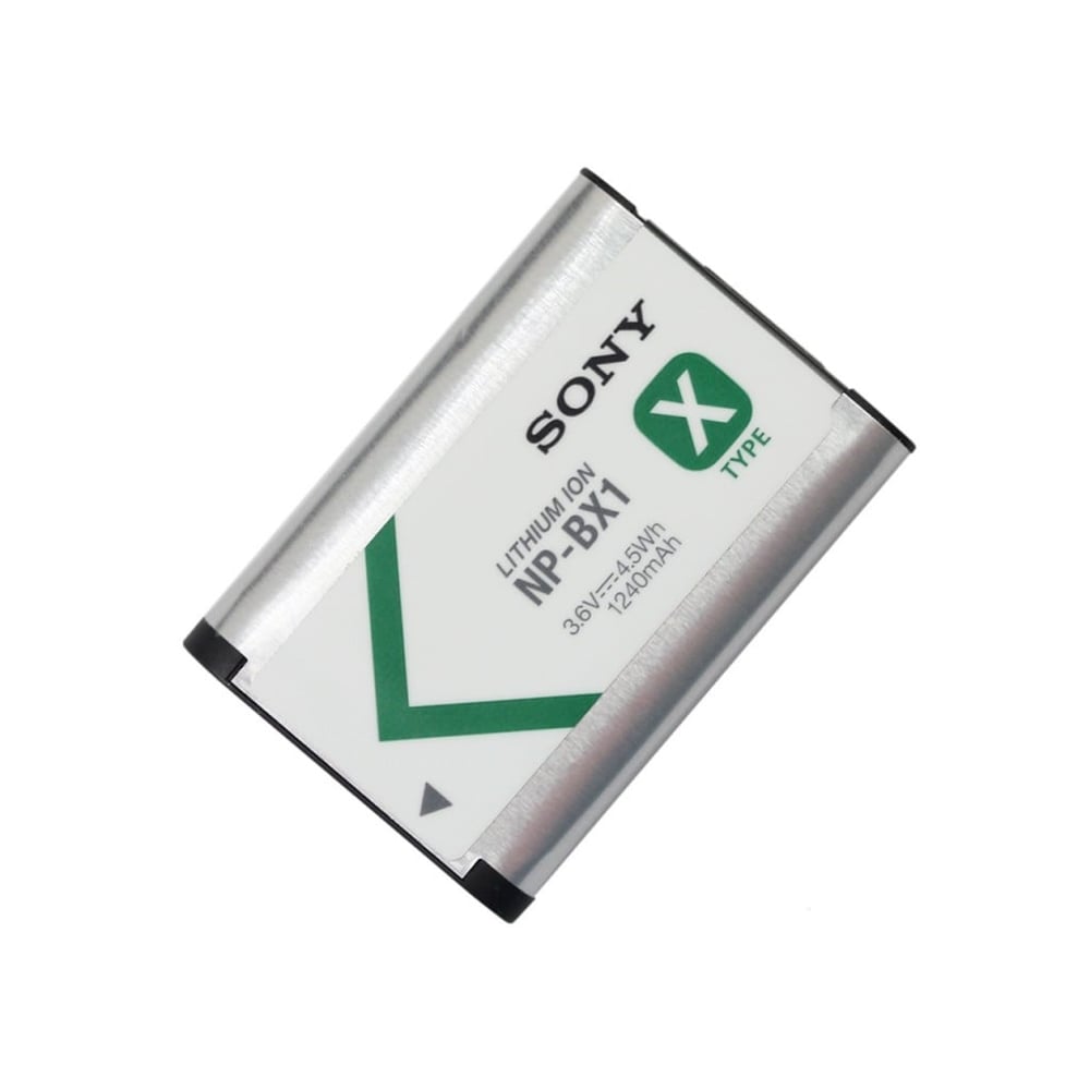 مجموعة بطارية قابلة لإعادة الشحن Type X من سوني طراز NP-BX1 بقوة 1240 ملي أمبير في الساعة للكاميرات الرقمية