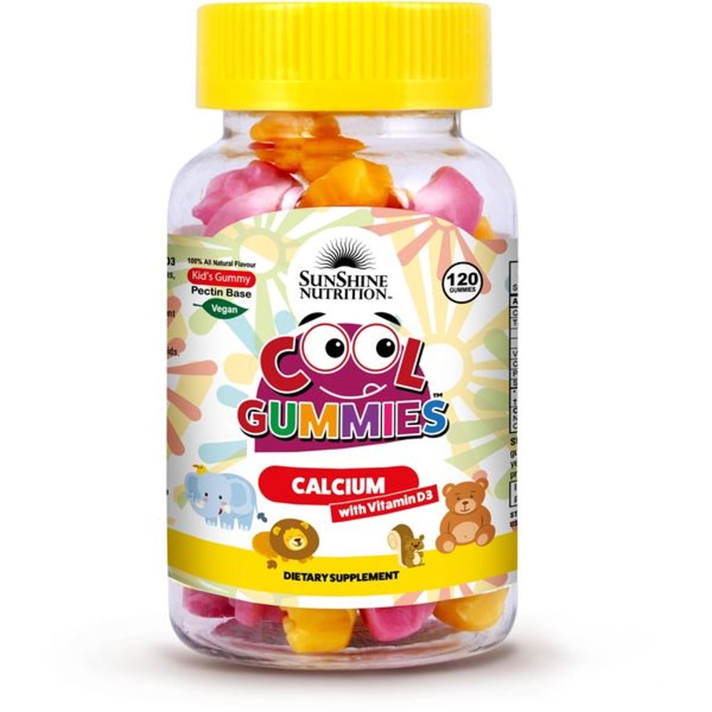 Sunshine Nutrition Cool Gummies Calcium With D3 120'S Sunshine Nutrition Cool Gummies Calcium With D3 120'S