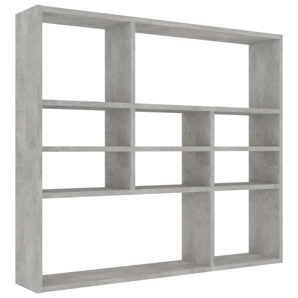 vidaXL Wall Shelf Concrete Grey 90x16x78 cm Engineered Wood vidaXL Wall Shelf Concrete Grey 90x16x78 cm Engineered Wood