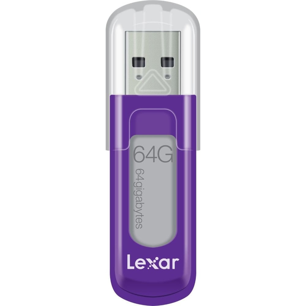 Lexar  LJDV1064GABEU Jump Drive V10 USB2.0 Flash Drive Puirple 64GB
