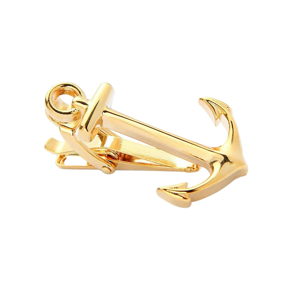 Soko Mesh Tie Clip Lapel Pin Gold For Men