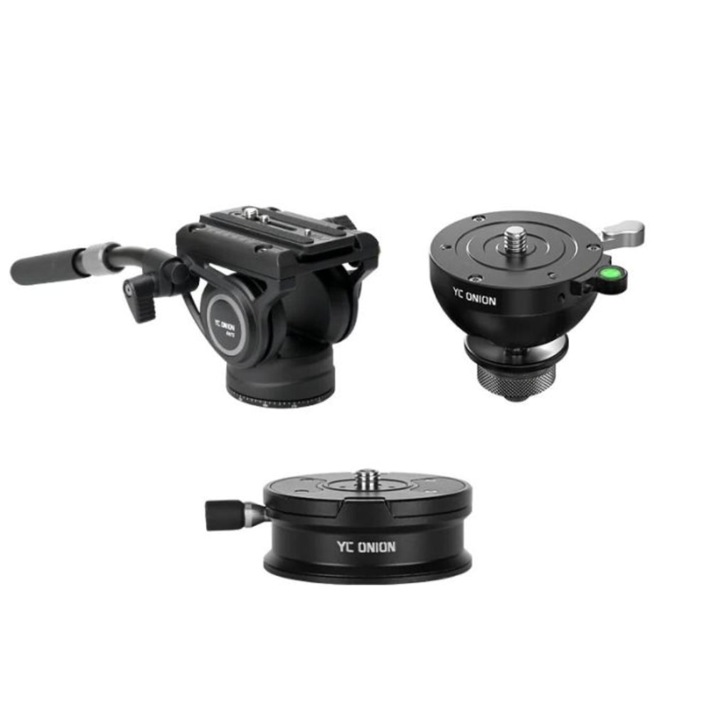 YC Onion Coconut 75mm Bowl Head with FH75 Fluid Head & Nut Quick Release Kit