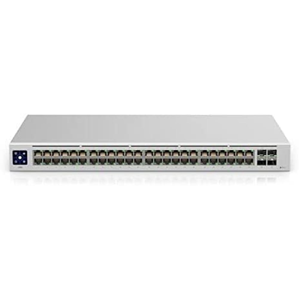 Ubiquiti UniFi Switch 48-Port Gigabit Switch With 4 SFP 1G Ports, SMB Layer 2, 1.3 touch LCM, 40W White Ubiquiti UniFi Switch 48-Port Gigabit Switch With 4 SFP 1G Ports, SMB Layer 2, 1.3 touch LCM, 40W White