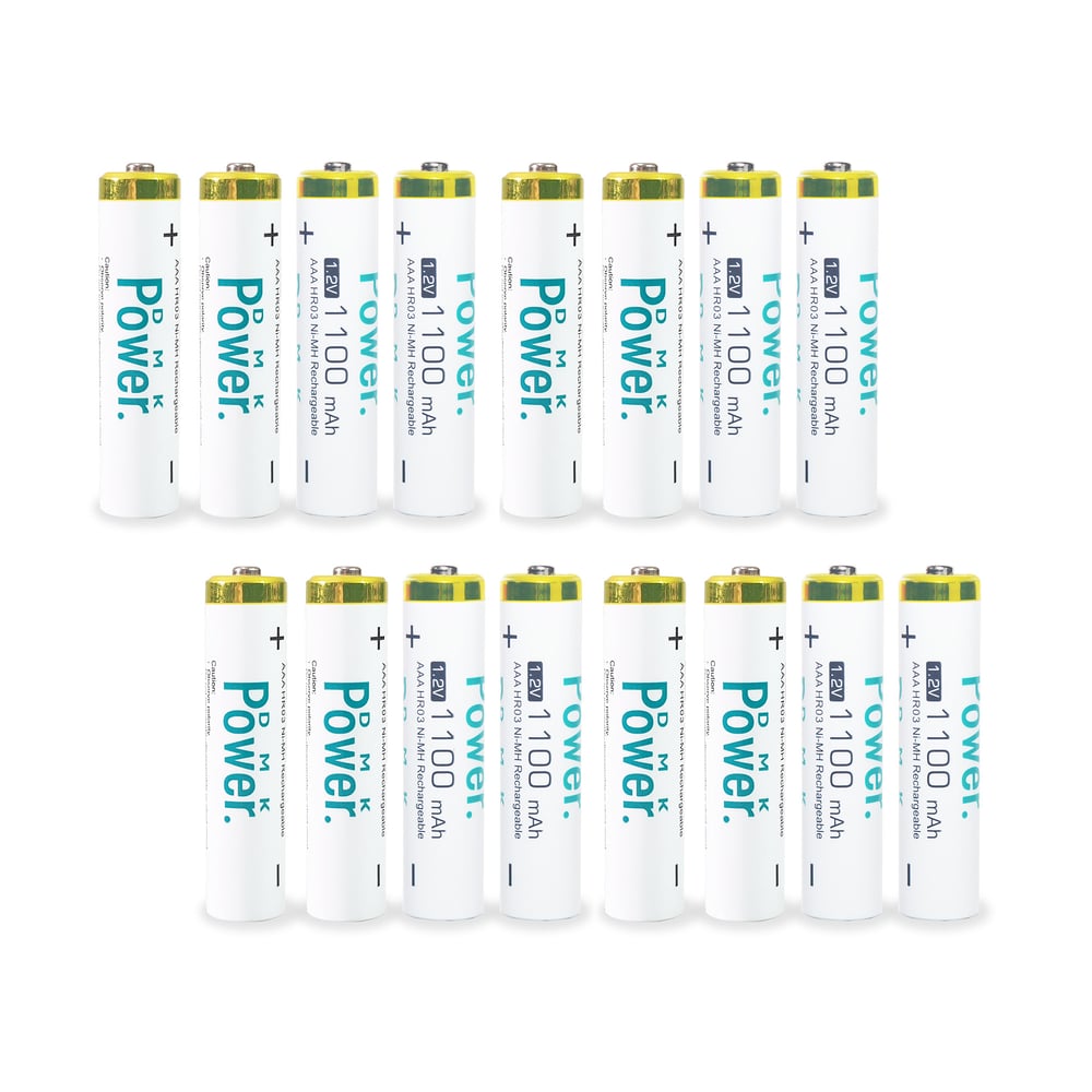 Dmk Power 16 Pcs Rechargeable Aaa Batteries ,1100mah High Capacity Batteries 1.2v Nimh Low Self Discharge For House Hold Devices, Toys, Remote, Etc... Dmk Power 16 Pcs Rechargeable Aaa Batteries ,1100mah High Capacity Batteries 1.2v Nimh Low Self Discharge For House Hold Devices, Toys, Remote, Etc...