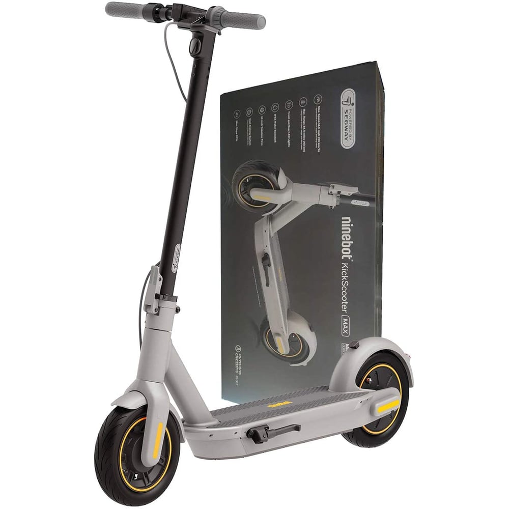 Segway Ninebot Kickscooter MAX G30LP 25 Miles Range |18.6 mph Top Speed 10-inch Pneumatic Tires