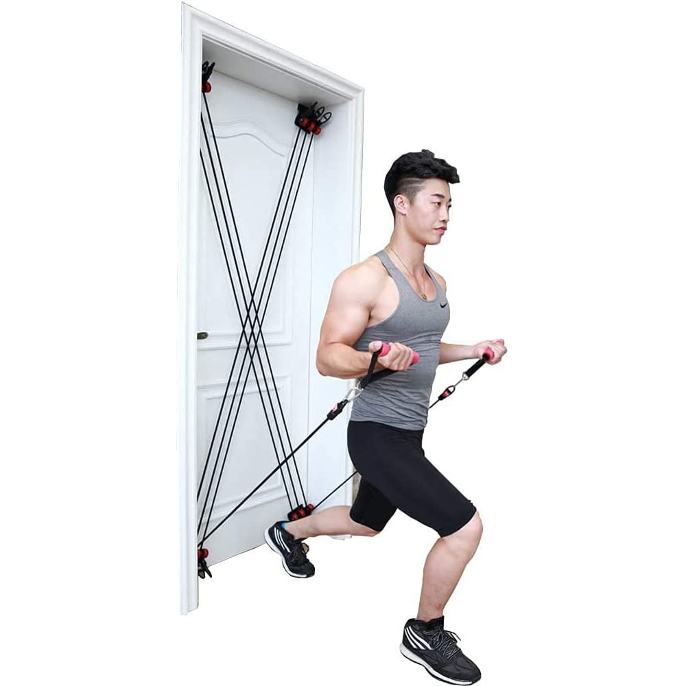 ULTIMAX Bodyweight Resistance Training Straps, Adjustable Doorway Stretch Fitness Resistance Kit Extension Strap, Easy Setup Indoor Gym Home, for Full-Body Workout Tower 200 ULTIMAX Bodyweight Resistance Training Straps, Adjustable Doorway Stretch Fitness Resistance Kit Extension Strap, Easy Setup Indoor Gym Home, for Full-Body Workout Tower 200