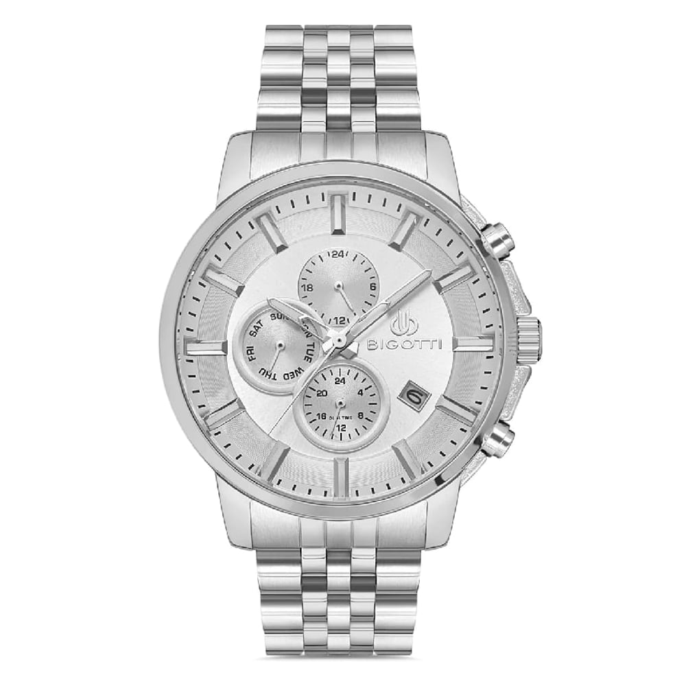 Bigotti Milano Mens Stainless Steel Strap Watch - Bg.1.10334-1 Bigotti Milano Mens Stainless Steel Strap Watch - Bg.1.10334-1
