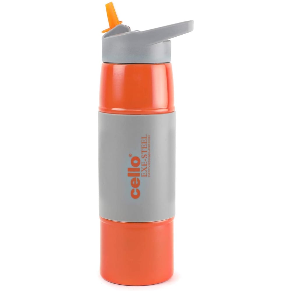 Cello Jumbo Stainless Steel Water Bottle, 850ml, Orange Cello Jumbo Stainless Steel Water Bottle, 850ml, Orange