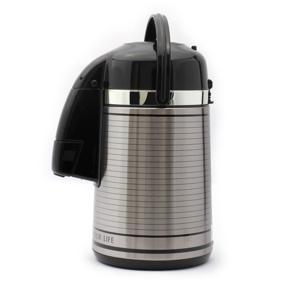 Royalford Stainless Steel Vacuum Flask Grey/black 2.5l