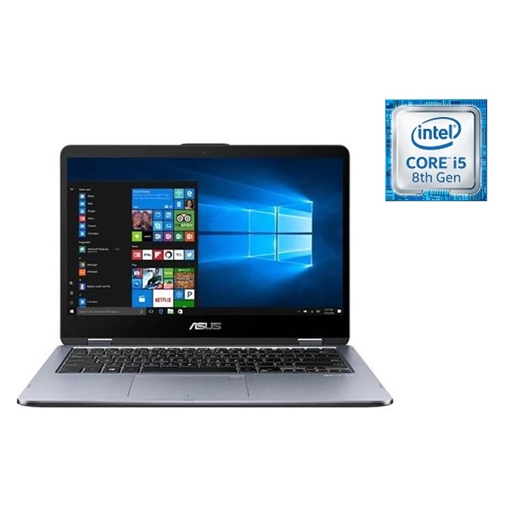 Asus VivoBook S15 S510UF-BQ044T Laptop - Core i5 1.6GHz 8GB 1TB+128GB 2GB 15.6inch FHD Grey Metal