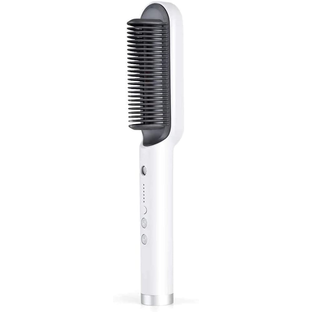 Kskin Hair Straightener Brush Hair Straightening Iron With Built-in Comb, 20s Fast Heating 5 Gears Settings Anti-scald Perfect For Professional Salon At Home Kd380,white Kskin Hair Straightener Brush Hair Straightening Iron With Built-in Comb, 20s Fast Heating 5 Gears Settings Anti-scald Perfect For Professional Salon At Home Kd380,white