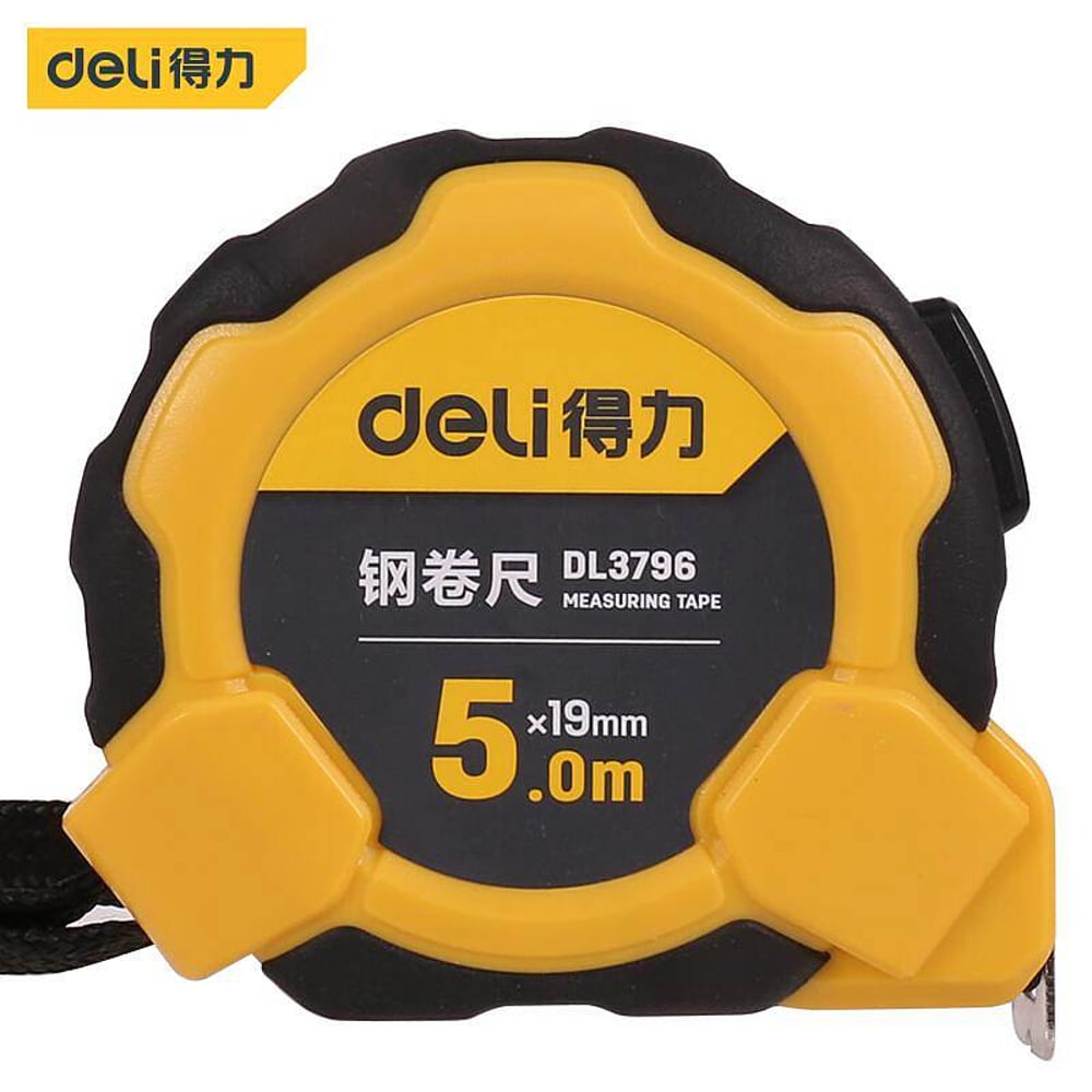Deli Rubber and plastic steel tape measure, 5mx19mm, DL3796 Deli Rubber and plastic steel tape measure, 5mx19mm, DL3796