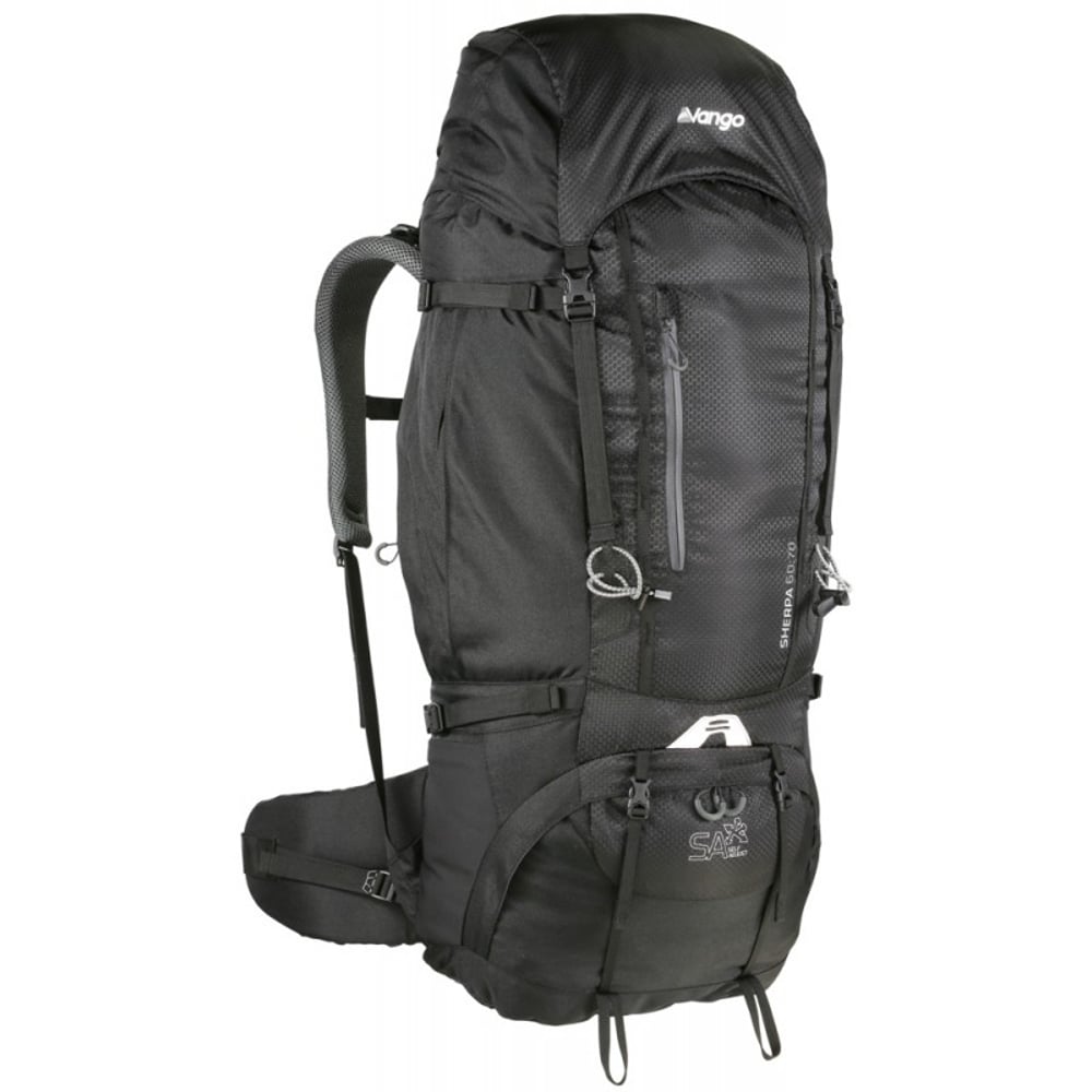 Vango Sherpa Rucksack, 60:70, Shadow Black
