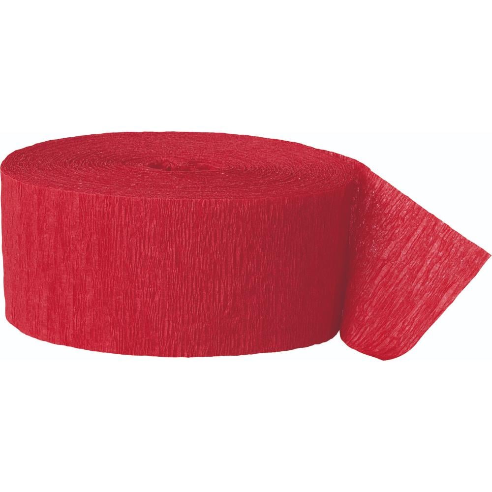 Unique- Crepe Streamer Red 972 In Unique- Crepe Streamer Red 972 In
