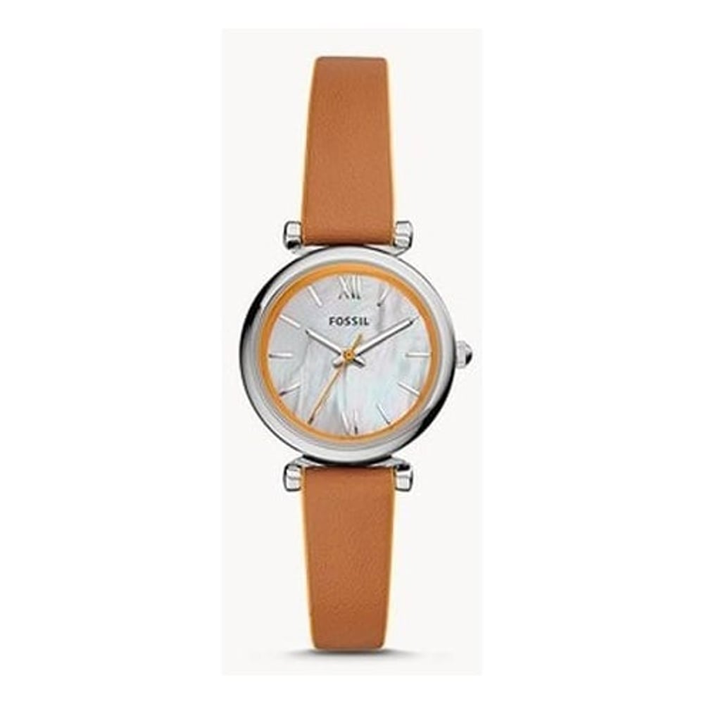 Fossil Carlie Mini Brown Leather Analog Watch For Women ES4835