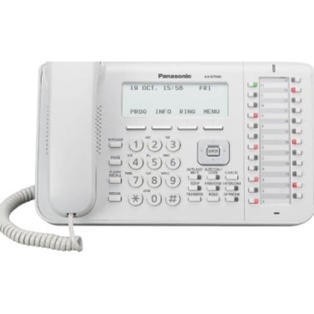Panasonic Kx-dt546 Digital Telephone With 6-line Display - White | Kx-dt546 Panasonic Kx-dt546 Digital Telephone With 6-line Display - White | Kx-dt546