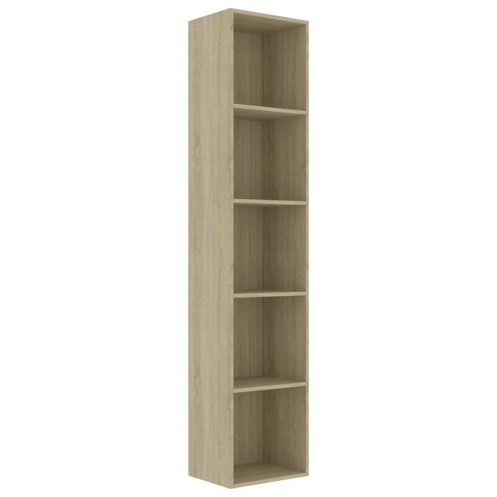 vidaXL Book Cabinet Sonoma Oak 40x30x189 cm Engineered Wood vidaXL Book Cabinet Sonoma Oak 40x30x189 cm Engineered Wood
