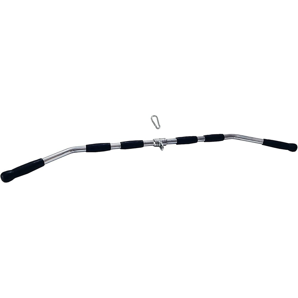 ULTIMAX LAT Pull down Bar, Solid Steel Tricep Press Down Bar with Rubber Handgrips & Revolving Hanger, Multi-Exerciser Cable Attachment Bar-48 inch ULTIMAX LAT Pull down Bar, Solid Steel Tricep Press Down Bar with Rubber Handgrips & Revolving Hanger, Multi-Exerciser Cable Attachment Bar-48 inch
