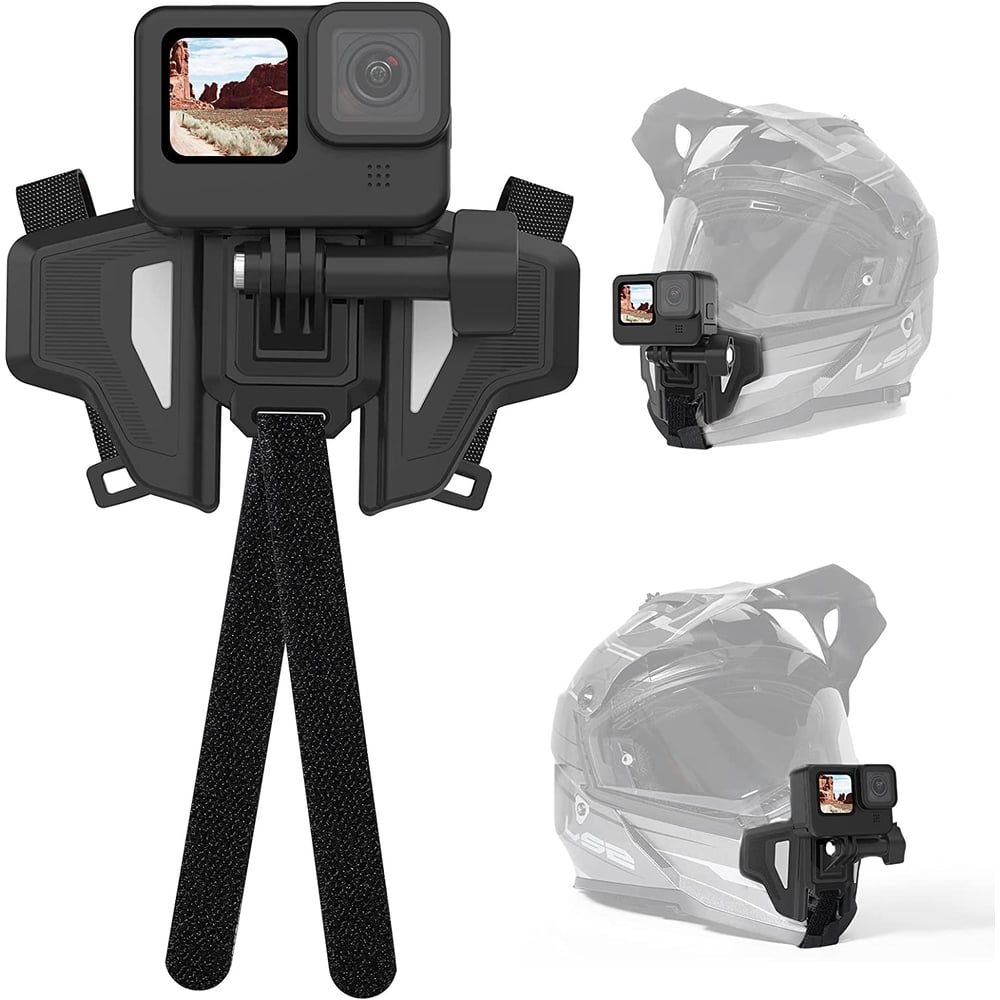 TELESIN Upgraded Motorcycle Helmet Chin Mount for GoPro and Action Camera - Grey TELESIN Upgraded Motorcycle Helmet Chin Mount for GoPro and Action Camera - Grey