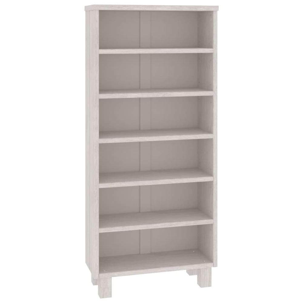 vidaXL CD Cabinet HAMAR White 45x18x100 cm Solid Wood Pine