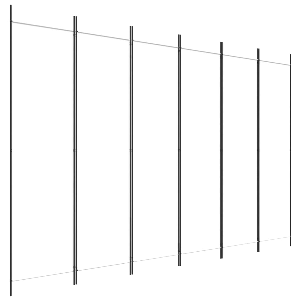 vidaXL 6-Panel Room Divider White 300x200 cm Fabric vidaXL 6-Panel Room Divider White 300x200 cm Fabric