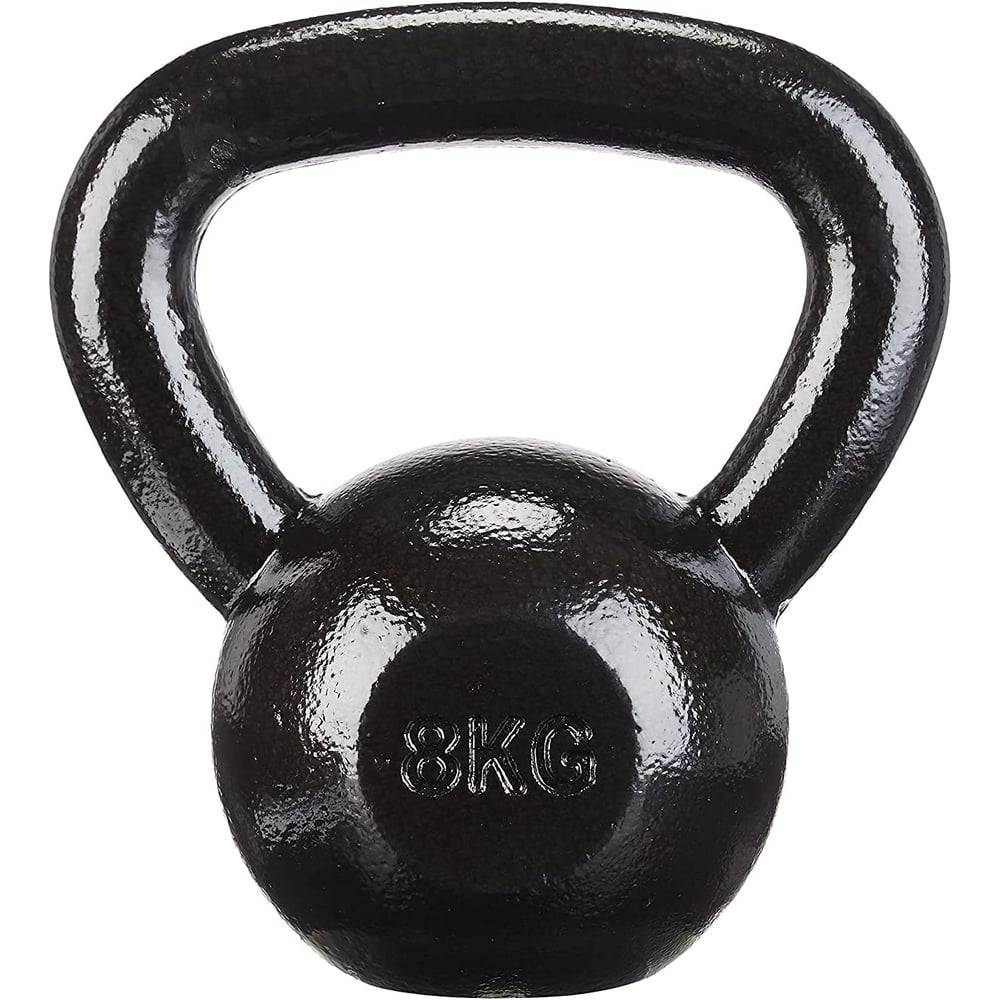 ULTIMAX Cast Iron Kettlebell Weights Great for Full Body Workout and Strength Training-Black (8Kg) ULTIMAX Cast Iron Kettlebell Weights Great for Full Body Workout and Strength Training-Black (8Kg)