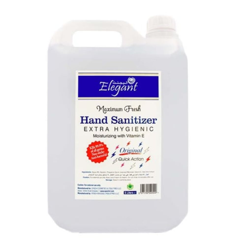 Elegant Extra Hygienic Hand Sanitizer 5L Elegant Extra Hygienic Hand Sanitizer 5L