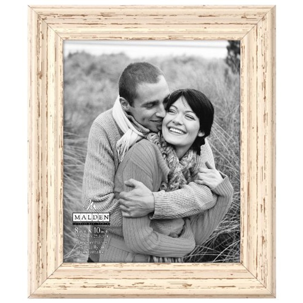 Malden International Designs Classic Mouldings Off White Distressed Picture Frame, 8X10, Off White Malden International Designs Classic Mouldings Off White Distressed Picture Frame, 8X10, Off White