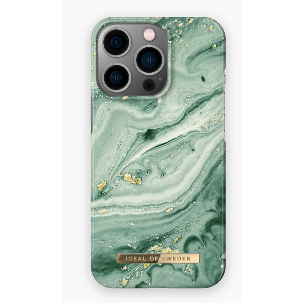 Fashion Case Ideal Of Sweden Case For Iphone 13 Pro Mint Swirl Marble