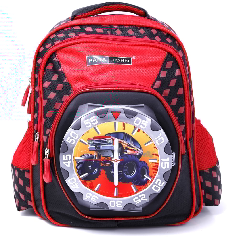 Para John 16inch Graphic Printed School Bag Red Para John 16inch Graphic Printed School Bag Red