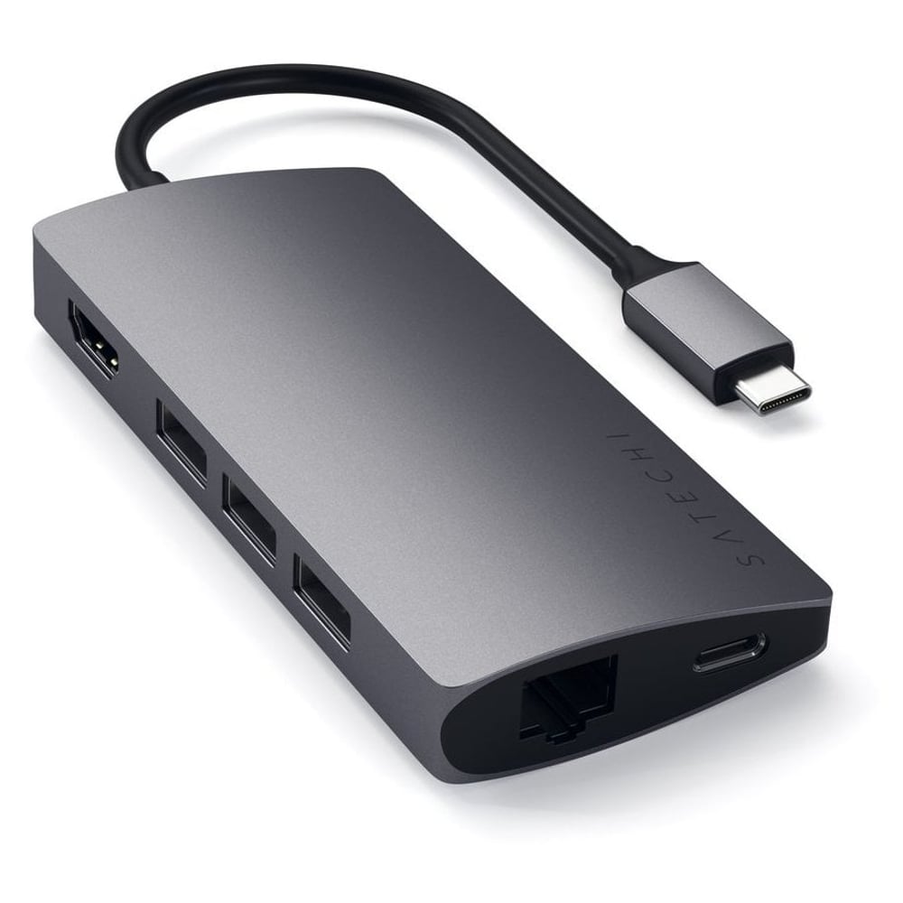 Satechi ST-TCMA2M Type-C Multi-Port Adapter 4K With Ethernet V2 Space Grey