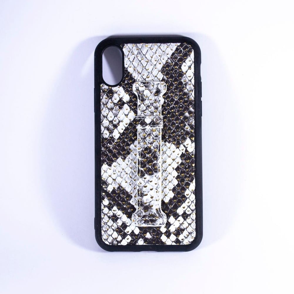 Isafe Signature Snake Leather Ring Back Case Iphone Xs