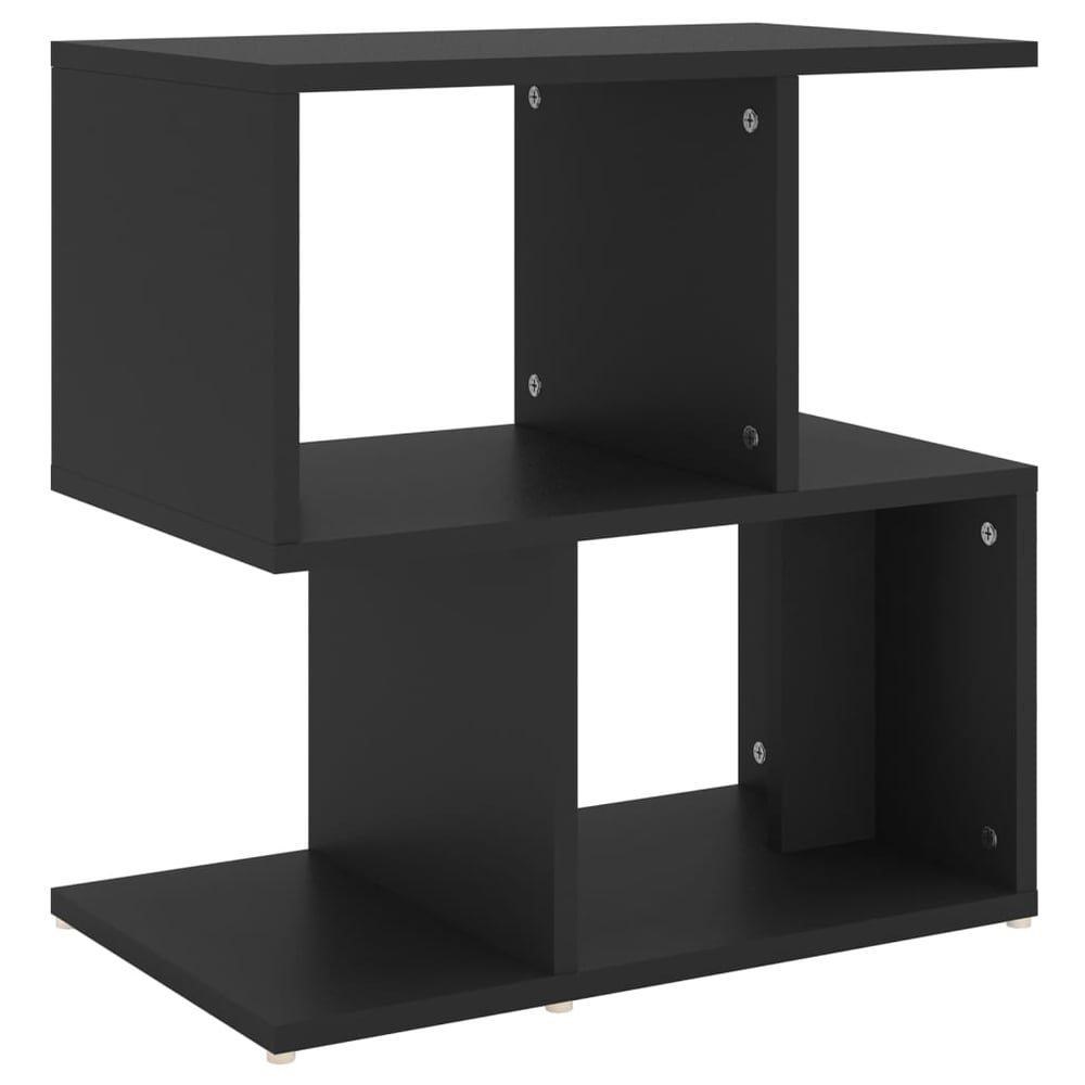 vidaXL Bedside Cabinet Black 50x30x51.5 cm Engineered Wood vidaXL Bedside Cabinet Black 50x30x51.5 cm Engineered Wood