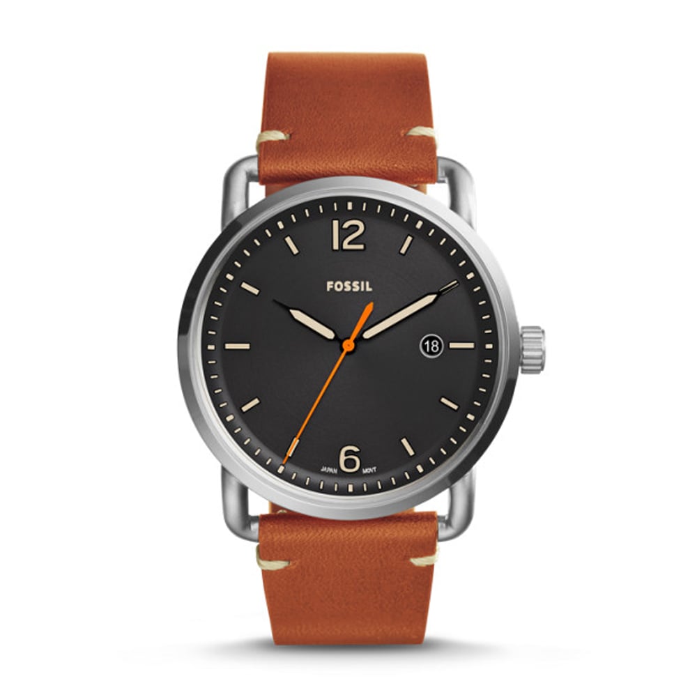 Fossil FS5328 The Commuter Three-Hand Date Light Brown Leather Watch Fossil FS5328 The Commuter Three-Hand Date Light Brown Leather Watch