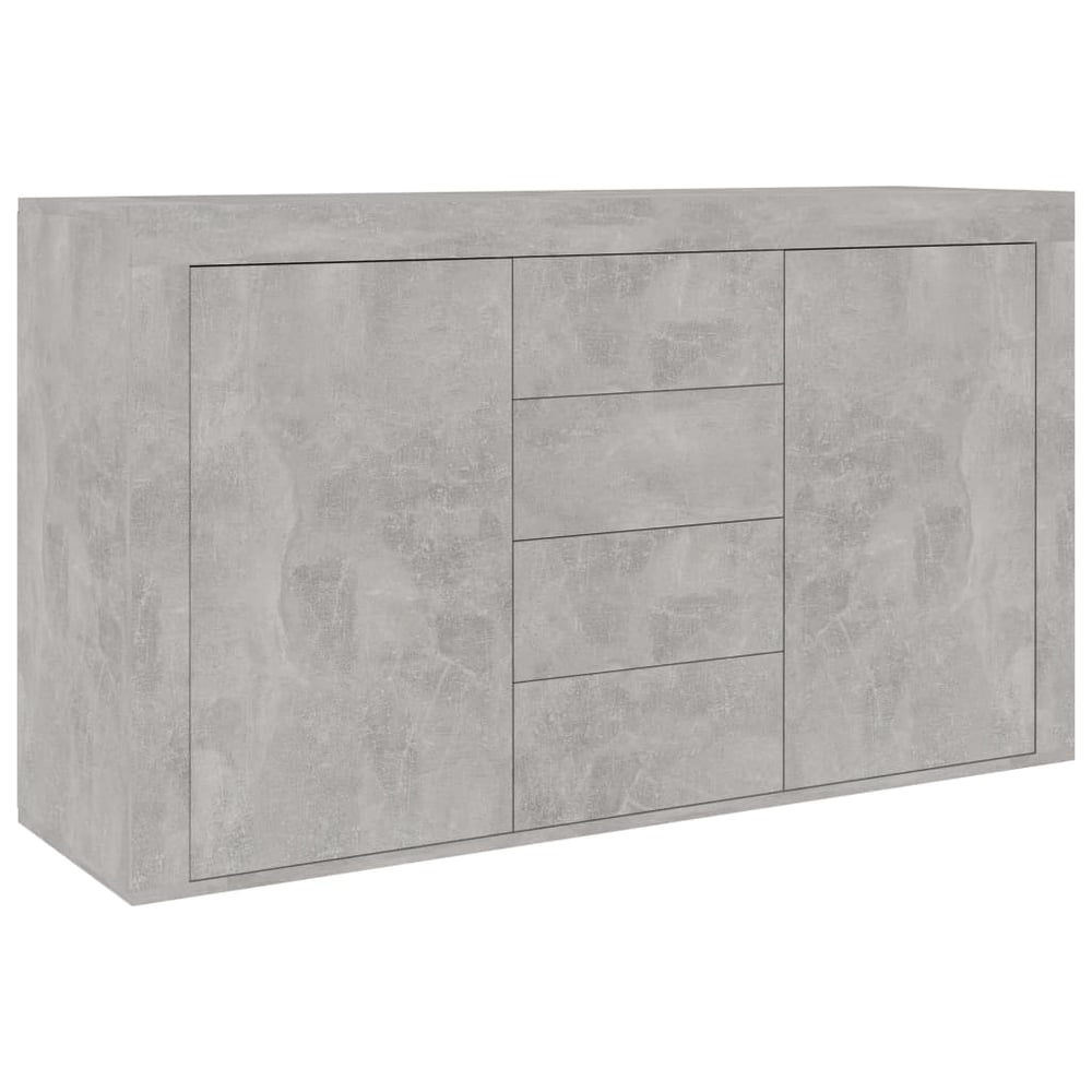 Vidaxl Sideboard Concrete Grey 120x36x69 Cm Engineered Wood Vidaxl Sideboard Concrete Grey 120x36x69 Cm Engineered Wood