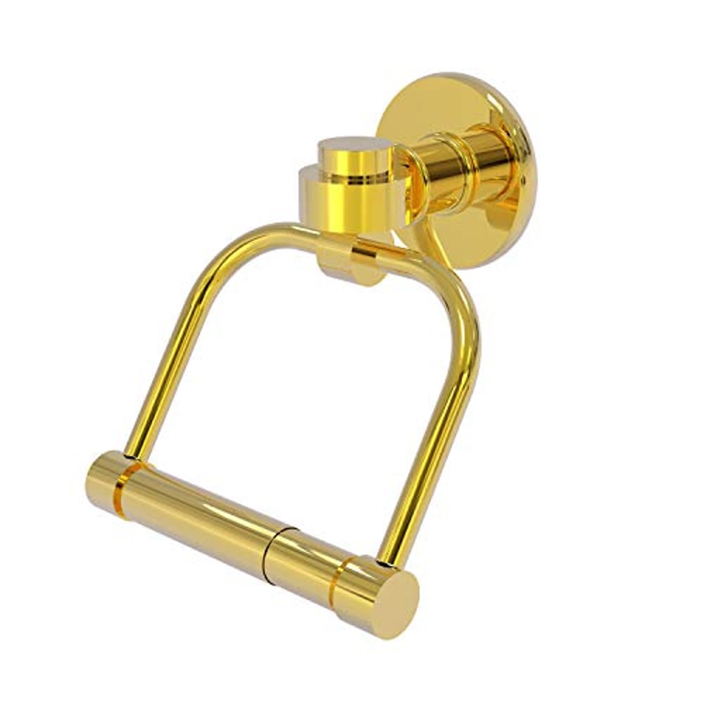 Allied Brass 2024-Pb Continental Collection 2 Post Tissue Toilet Paper Holder, Polished Brass Allied Brass 2024-Pb Continental Collection 2 Post Tissue Toilet Paper Holder, Polished Brass