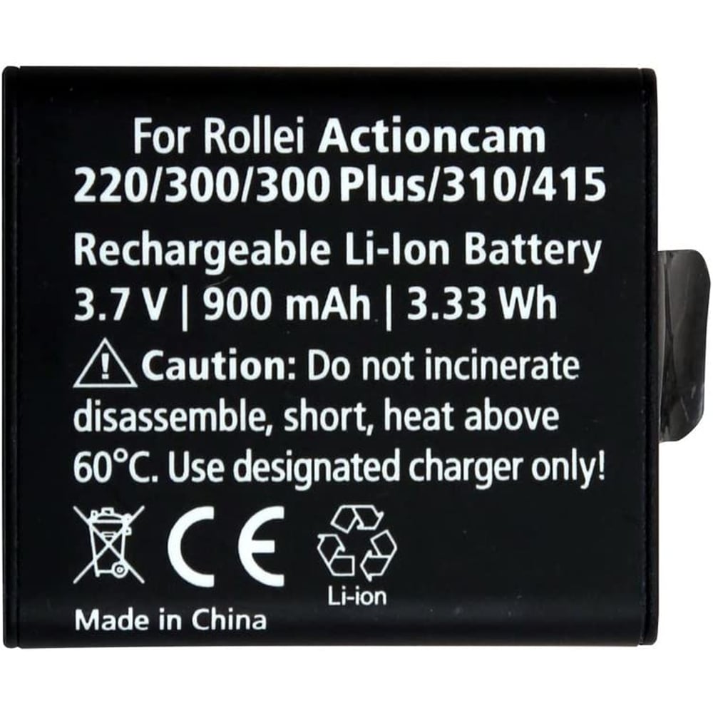 20126 Rollei Battery For 220, 300, 300 Plus, 310, 320, 415, 416 Action Camera 20126 Rollei Battery For 220, 300, 300 Plus, 310, 320, 415, 416 Action Camera
