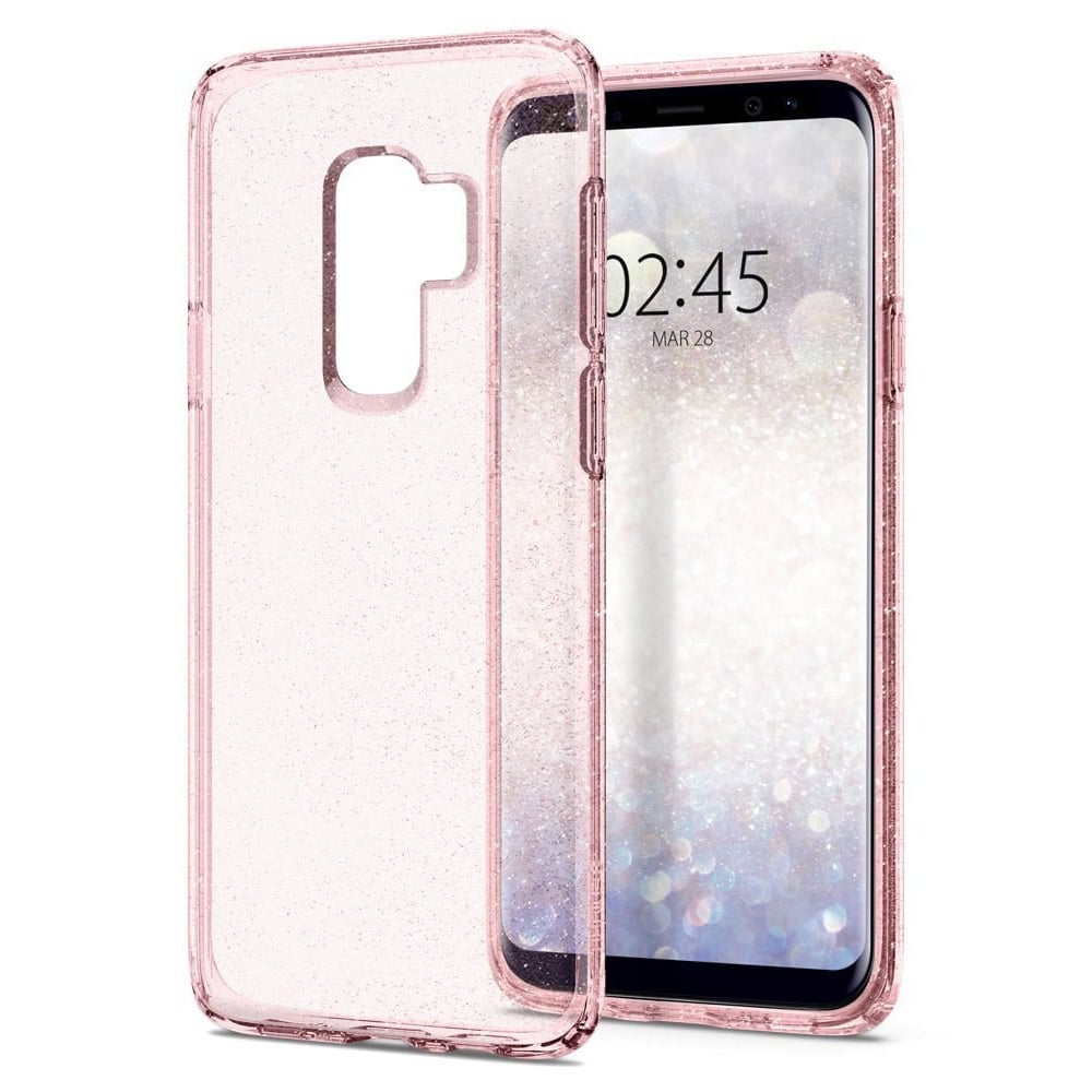 Spigen Liquid Crystal Glitter Designed For Samsung Galaxy S9 Plus Case/cover - Rose Quartz
