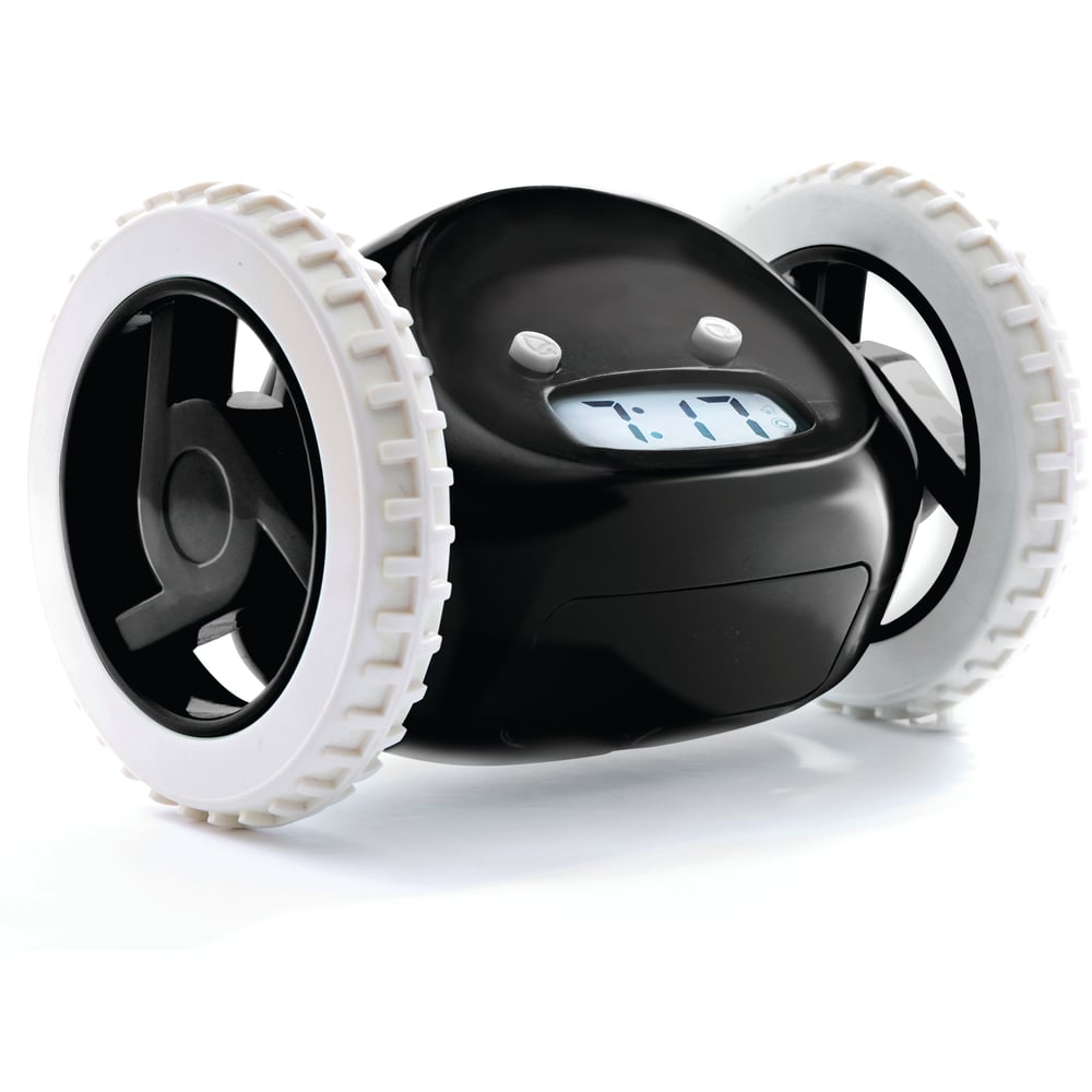Buy Clocky alarm clock on wheels Black Online in UAE Sharaf DG