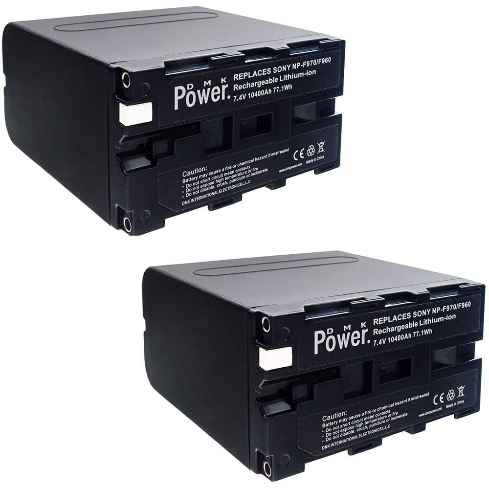 Dmk Power 2pcs Np-f970/np-f960 Battery 10400mah Or Led Video Light And Monitor Only. (not For Cameras)