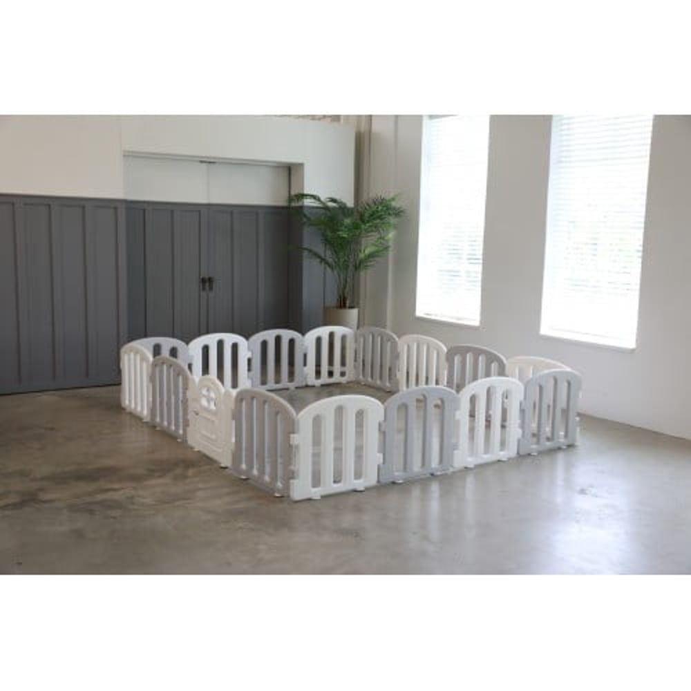 iFam First Baby Room 200*280 White & Light Grey 14EA