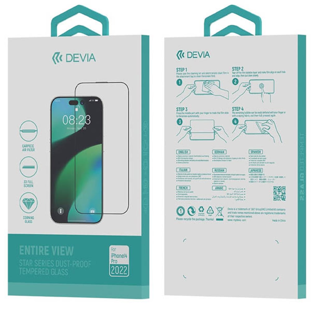 Devia Privacy Screen Protector Black iPhone 14 Pro Devia Privacy Screen Protector Black iPhone 14 Pro