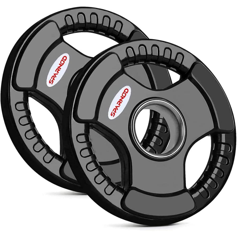 Sparnod Fitness Olympic Grip Plate Iron Weight Plate For 5KG Each X 2 Strength Training, Weightlifting And CrossFit Sparnod Fitness Olympic Grip Plate Iron Weight Plate For 5KG Each X 2 Strength Training, Weightlifting And CrossFit
