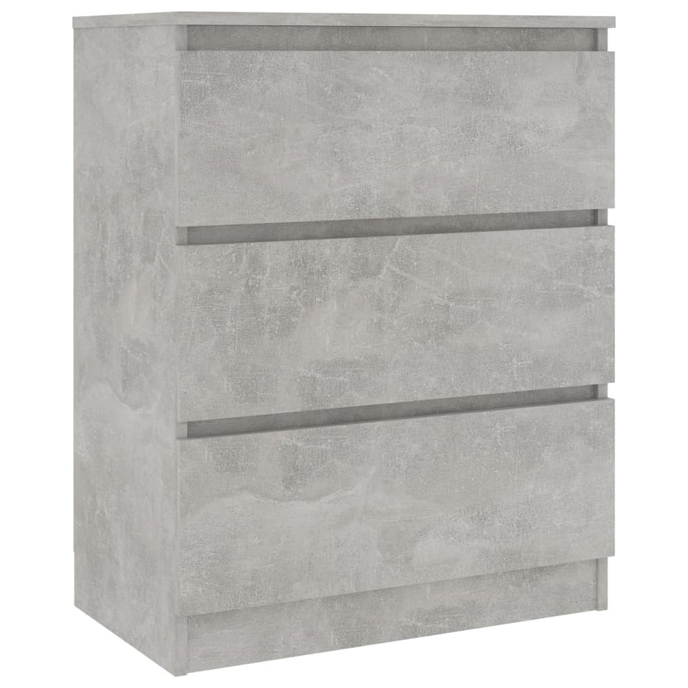 Vidaxl Sideboard Concrete Grey 60x35x76 Cm Engineered Wood