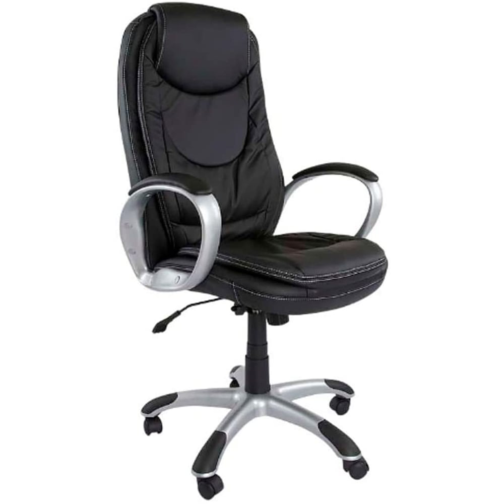 Mahmayi Eve 0068 Executive Pu High Back Chair - High Back Chair With Extra Cushioning - High Back (Black)
