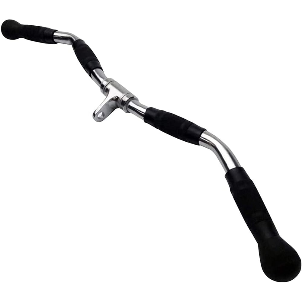 ULTIMAX LAT Pull Bar Cable Machine Attachment, Curl Pulldown Bar with Full Rotation and Rubber Handle for Gym, Strength Workout, Muscle Building and Body Training- 30 Inch ULTIMAX LAT Pull Bar Cable Machine Attachment, Curl Pulldown Bar with Full Rotation and Rubber Handle for Gym, Strength Workout, Muscle Building and Body Training- 30 Inch