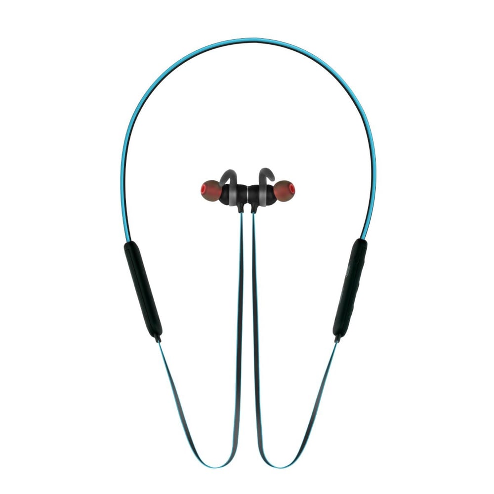 Promate Bluetooth Headset With Mic, HD Sound and Magnetic Neckband Earphones, Spicy-1 Blue